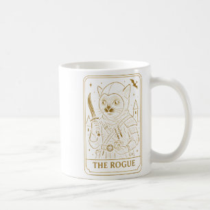 Rpg Gamer Rogue D20 Dice Nerdy Geek Cat Men Women  Coffee Mug