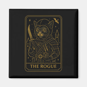 Rpg Gamer Rogue D20 Dice Nerdy Geek Cat Men Women Magnet