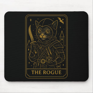 Rpg Gamer Rogue D20 Dice Nerdy Geek Cat Men Women Mouse Mat