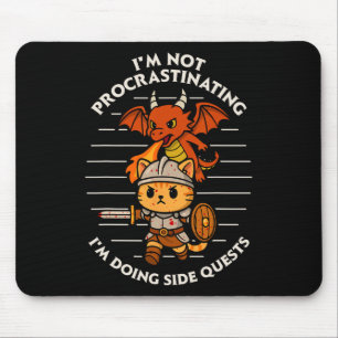 Rpg Gamer Shirt I'm Doing Side Quests Men Women D2 Mouse Mat