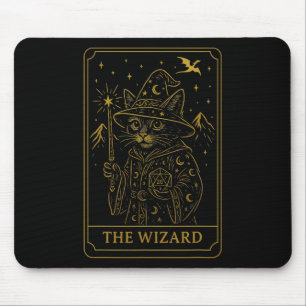 Rpg Gamer Wizard D20 Dice Nerdy Geek Cat Men Women Mouse Mat
