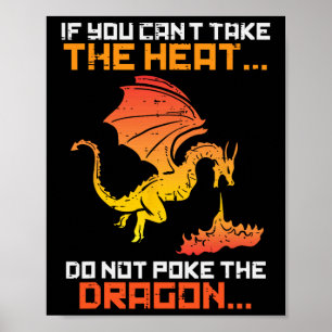 Rpg Gamer You Cant Take The Heat Funny Men Boys Ki Poster
