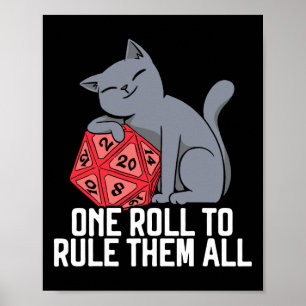 Rpg Gaming D20 Tabletop Games Funny Rpg Gamer Poster