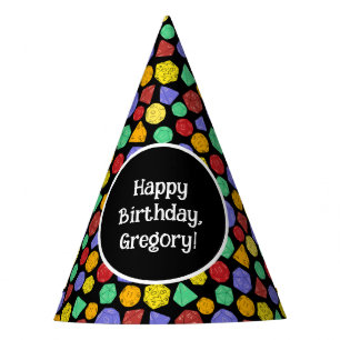 RPG Gaming Dice, Board, Fantasy Games Themed Party Hat