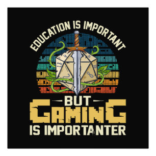 rpg gaming is importanter photo print