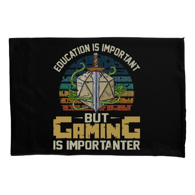 rpg gaming is importanter pillowcase (Front)
