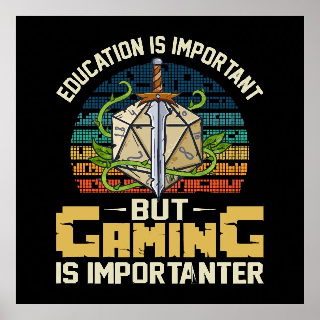 rpg gaming is importanter poster (Front)