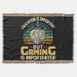 rpg gaming is importanter throw blanket