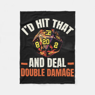 Rpg Gaming Role Playing D20 Tabletop Games Funny R Fleece Blanket