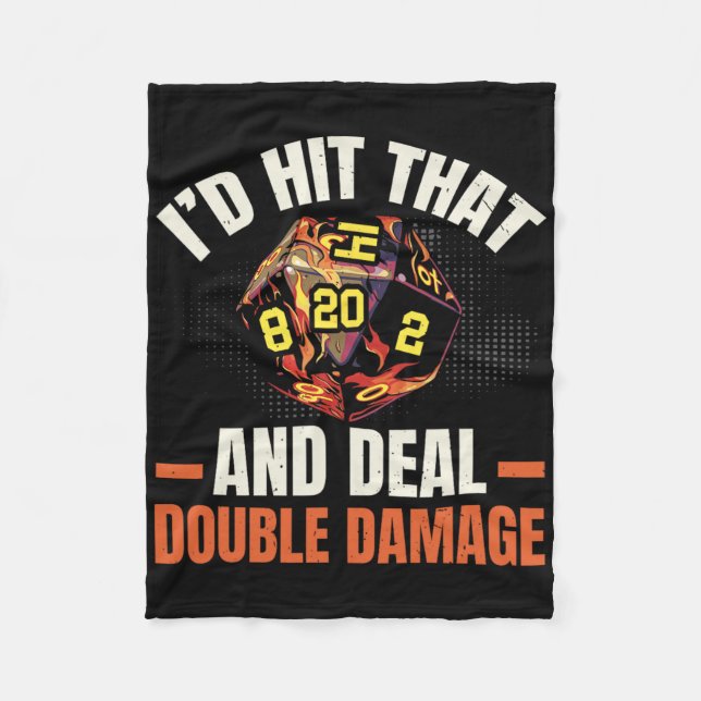 Rpg Gaming Role Playing D20 Tabletop Games Funny R Fleece Blanket (Front)