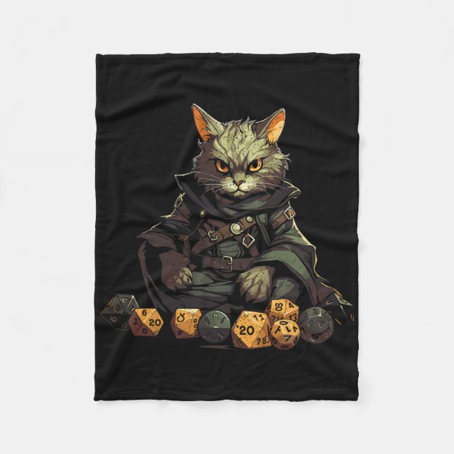 Rpg Gaming Role Playing D20 Tabletop Games Funny R Fleece Blanket (Front)