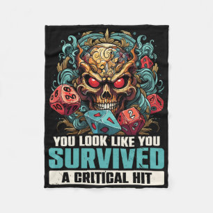 Rpg Gaming Role Playing D20 Tabletop Games Funny R Fleece Blanket