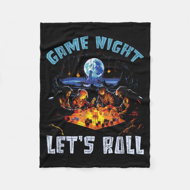 Rpg Gaming Role Playing D20 Tabletop Games Funny R Fleece Blanket (Front)