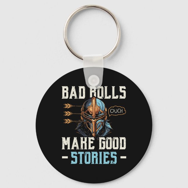 Rpg Gaming Role Playing D20 Tabletop Games Funny R Key Ring (Front)