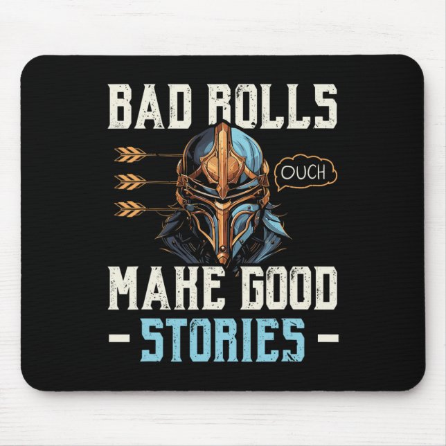 Rpg Gaming Role Playing D20 Tabletop Games Funny R Mouse Mat (Front)