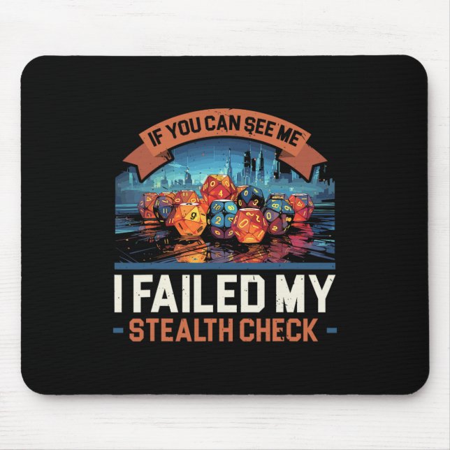 Rpg Gaming Role Playing D20 Tabletop Games Funny R Mouse Mat (Front)