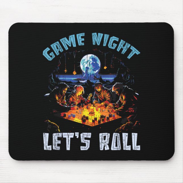 Rpg Gaming Role Playing D20 Tabletop Games Funny R Mouse Mat (Front)
