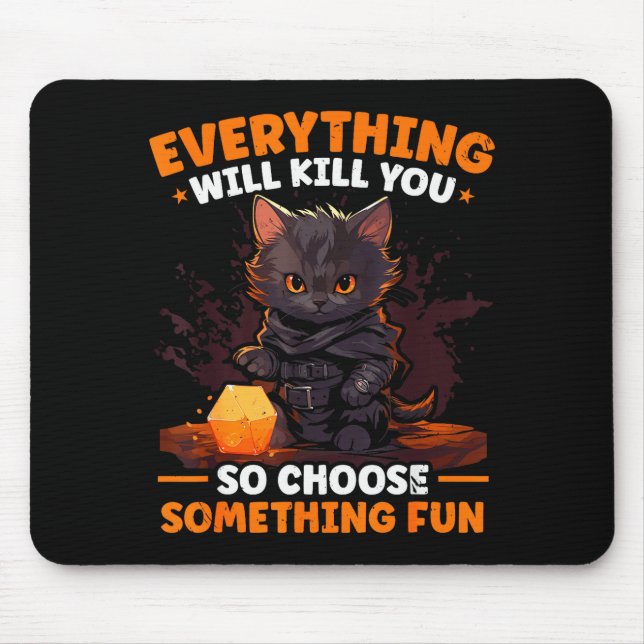 Rpg Gaming Role Playing D20 Tabletop Games Funny R Mouse Mat (Front)