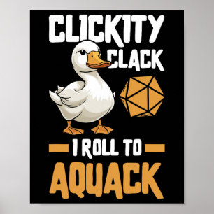 Rpg Gaming Role Playing D20 Tabletop Games Funny R Poster