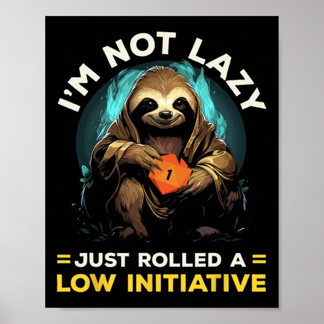 Rpg Gaming Role Playing D20 Tabletop Games Funny R Poster (Front)