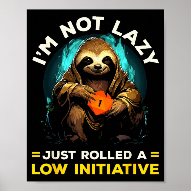 Rpg Gaming Role Playing D20 Tabletop Games Funny R Poster (Front)