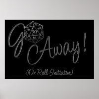 RPG Go Away | Retro Tabletop PnP Role Player Dice