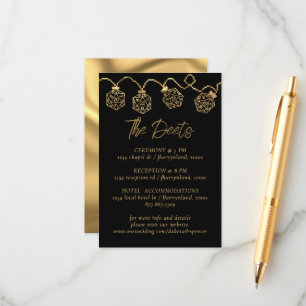 RPG Lights   Gold Fantasy Tabletop Gamer Detail Enclosure Card