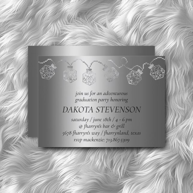 RPG Lights | Luxe Sheen Tabletop Roleplayer Dice Invitation (Creator Uploaded)