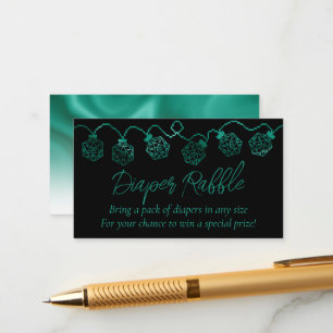 RPG Lights Teal Green Fantasy Tabletop Diaper Enclosure Card
