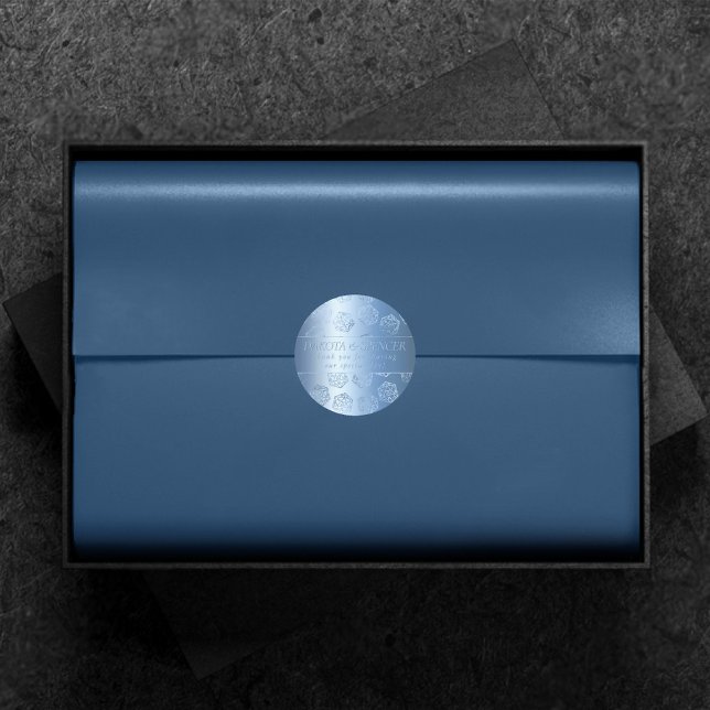 RPG Luxe | Blue Fantasy Tabletop Gamer Custom Classic Round Sticker (Creator Uploaded)