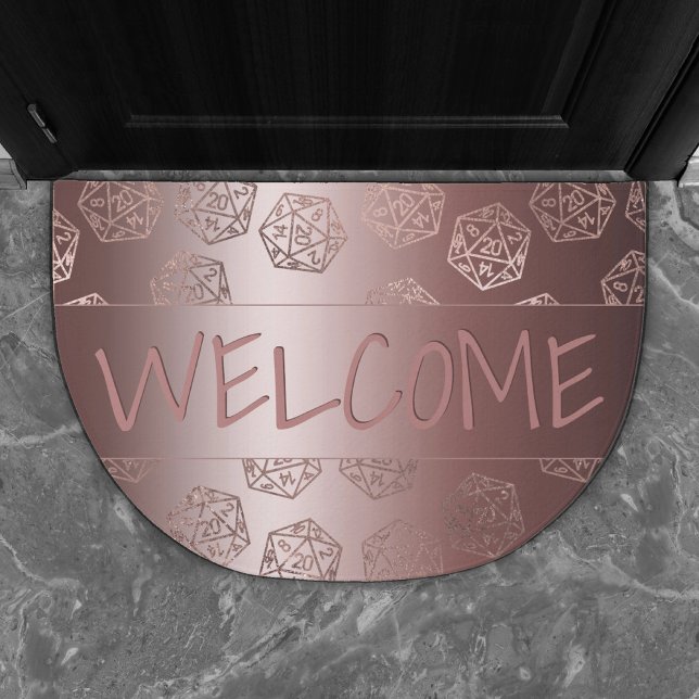RPG Luxe | Mauve Tabletop Role Player Welcome Doormat (Creator Uploaded)