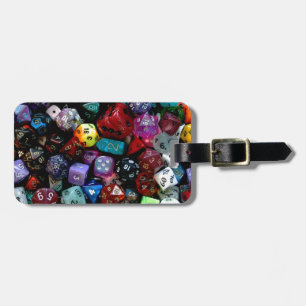 RPG Multi-sided Dice Luggage Tag