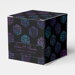 RPG Pattern   Purple Fantasy Role Player Thank You Favour Box