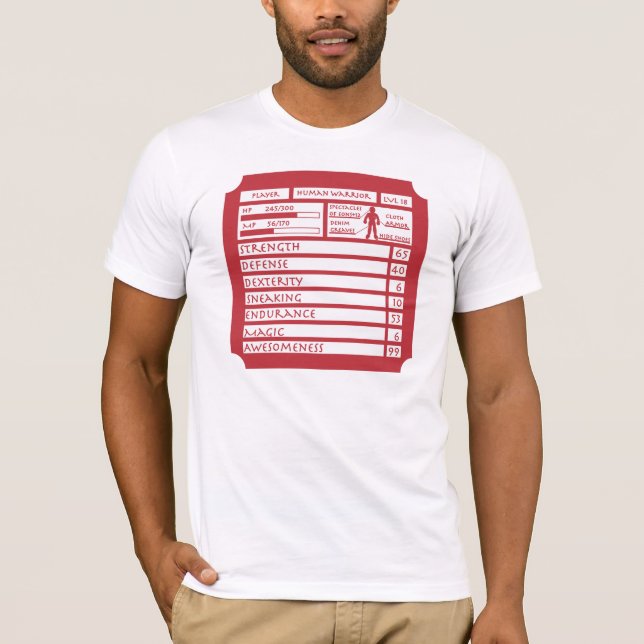 RPG stats T-Shirt (Front)