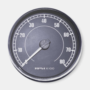 "RPM Gauge" design gifts and products Magnet