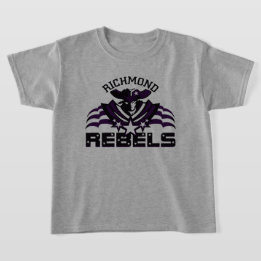 RR 03 | Black Rebel Logo Kids Grey T-Shirt