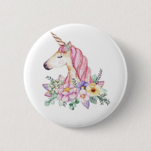 Rround Unicorn Button express yourself designer