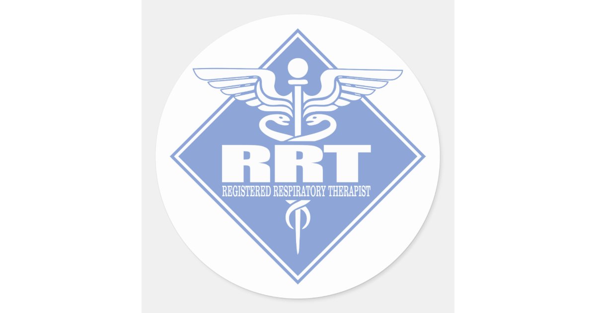 Rrt Registered Respiratory Therapist Classic Round Sticker Zazzle