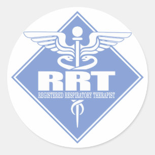 RRT Registered Respiratory Therapist Classic Round Sticker