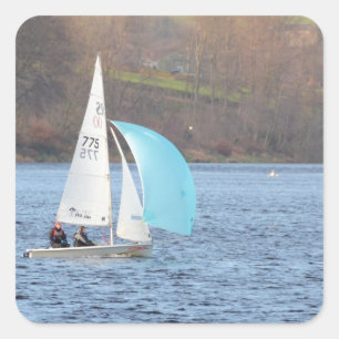RS200 Sailing Dinghy Square Sticker