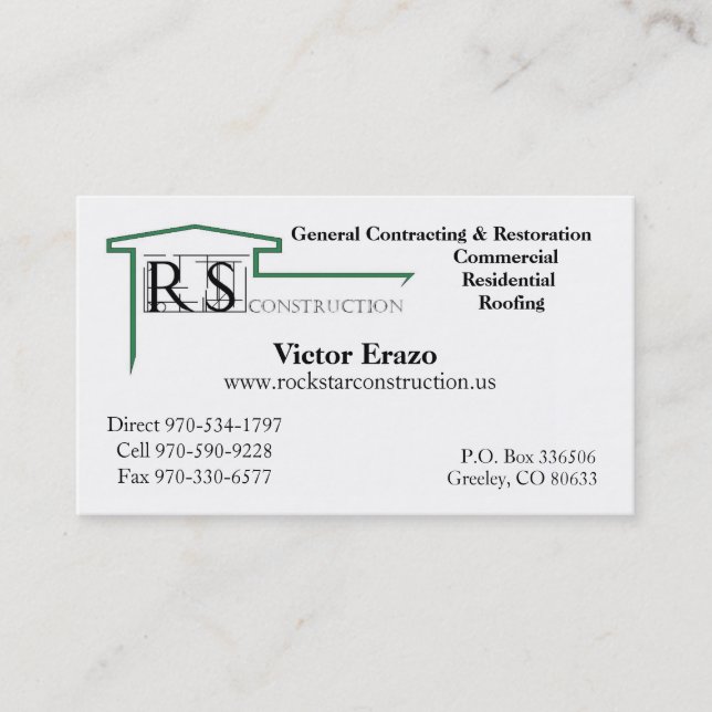 RS Business card (Front)