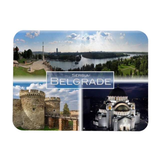 RS Serbia - Belgrade - Magnet (Horizontal)