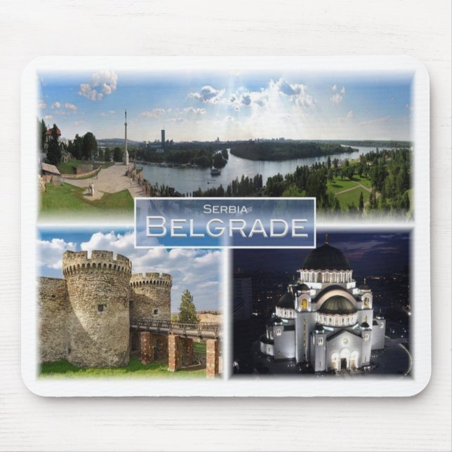 RS Serbia - Belgrade - Mouse Mat (Front)