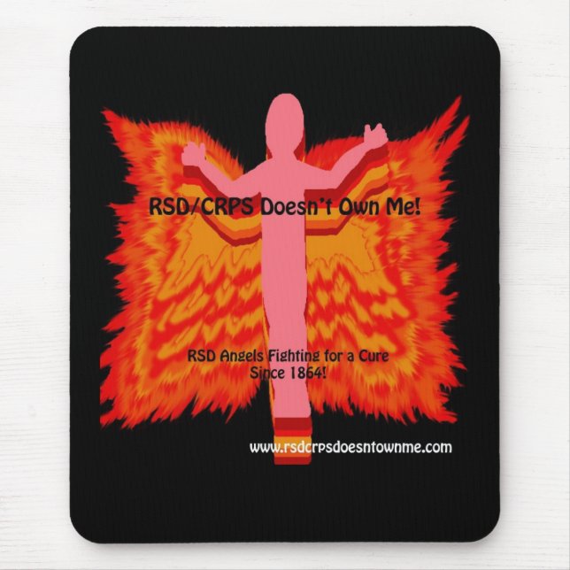 RSD Angel with Fire Wings Mouse Mat (Front)