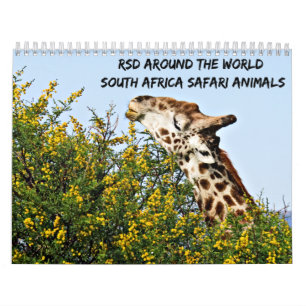 RSD Around The World   South Africa Safari Animals Calendar