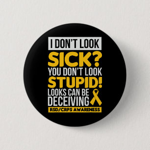 Rsd Awareness Crps Awareness Gift 6 Cm Round Badge