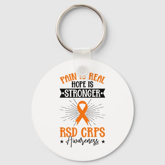 Rsd Crps Awareness 1  Key Ring (Front)