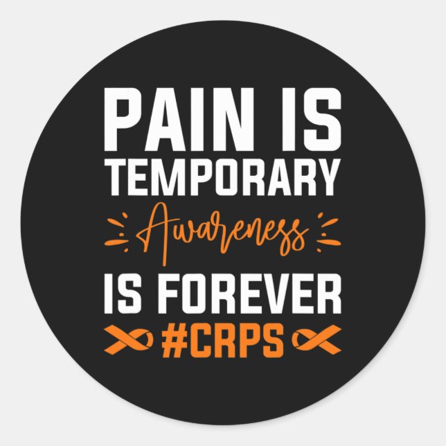 Rsd Crps Awareness 8  Classic Round Sticker (Front)
