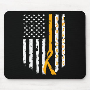 Rsd Crps Awareness American Flag Support Top Tee Mouse Mat