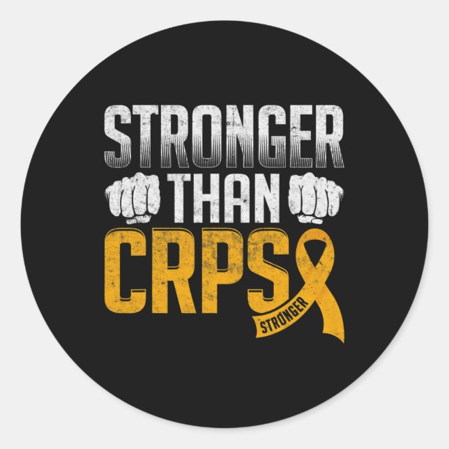 RSD CRPS Awareness Complex Regional Pain Syndrome  Classic Round Sticker (Front)
